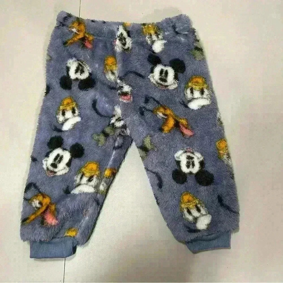 Disney Baby Character Fuzzy Blue Unisex 2 Piece Warm Soft Outfit Size 12 months - Picture 4 of 10